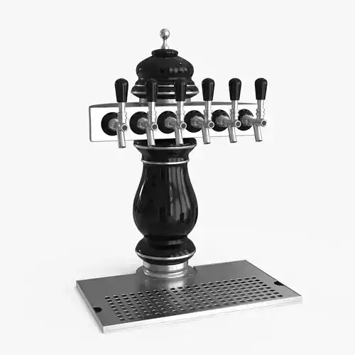 Beer Dispenser Tower Low-poly 3D model