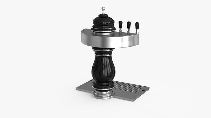 Beer Dispenser Tower Low-poly 3D model 7