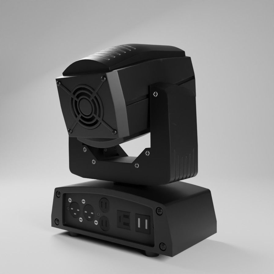 Moving Head Light Stage Low-poly 3D model_3