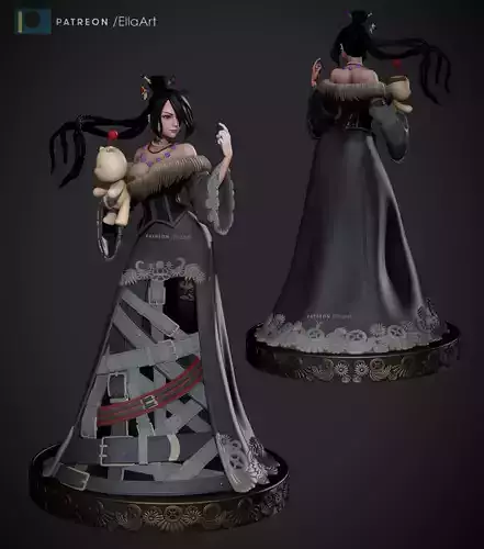 Lulu from FFX version 1 3D print model