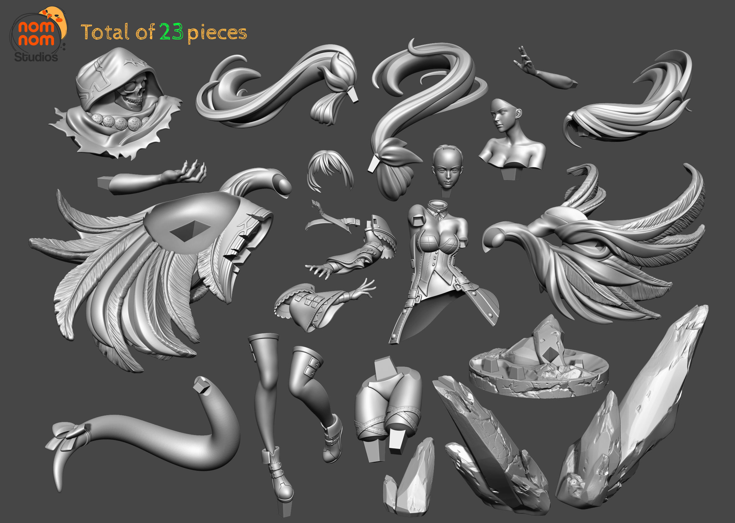 Dizzy - Guilty Gear 3D print model_2