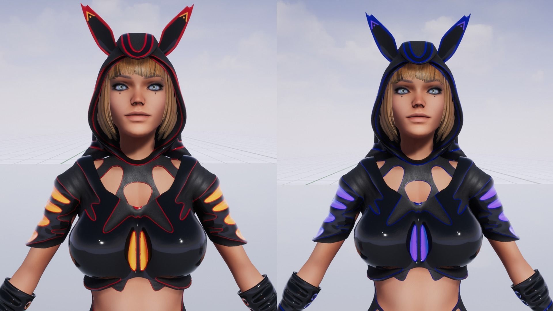 Galactic Fox Low-poly 3D model_5