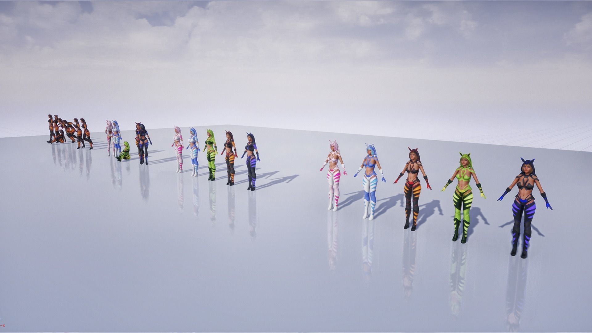 Galactic Fox Low-poly 3D model_9