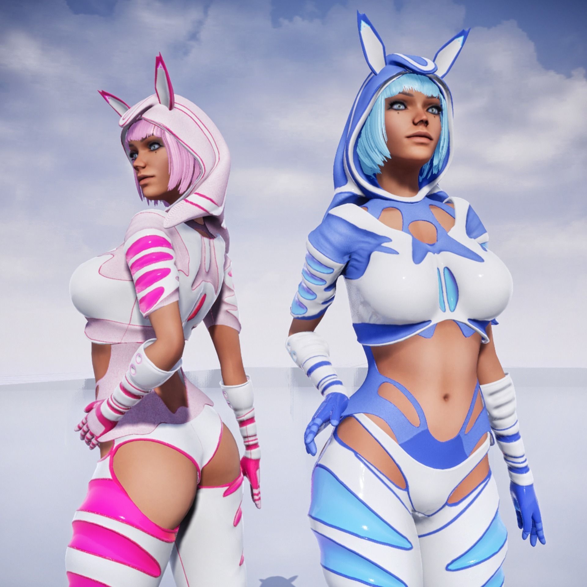 Galactic Fox Low-poly 3D model_3