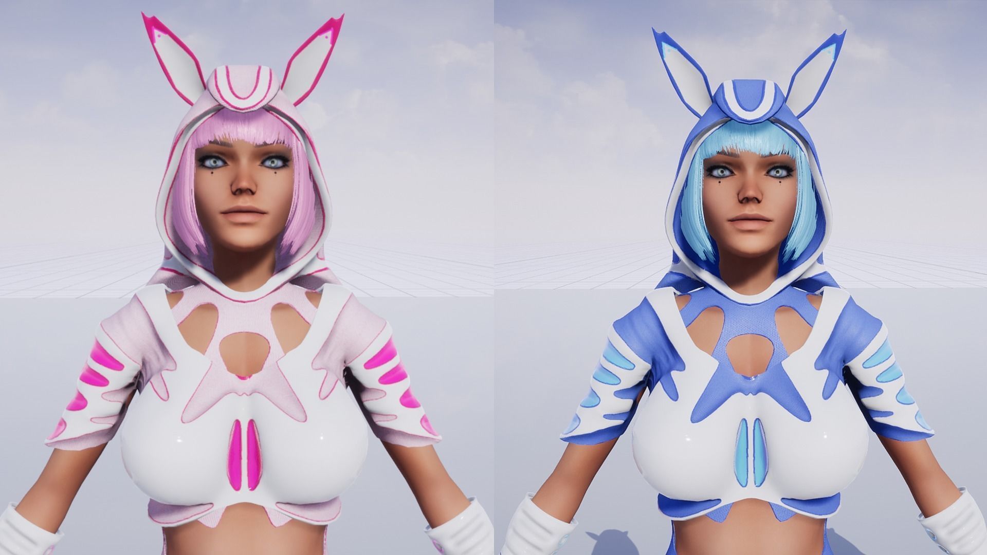 Galactic Fox Low-poly 3D model_4