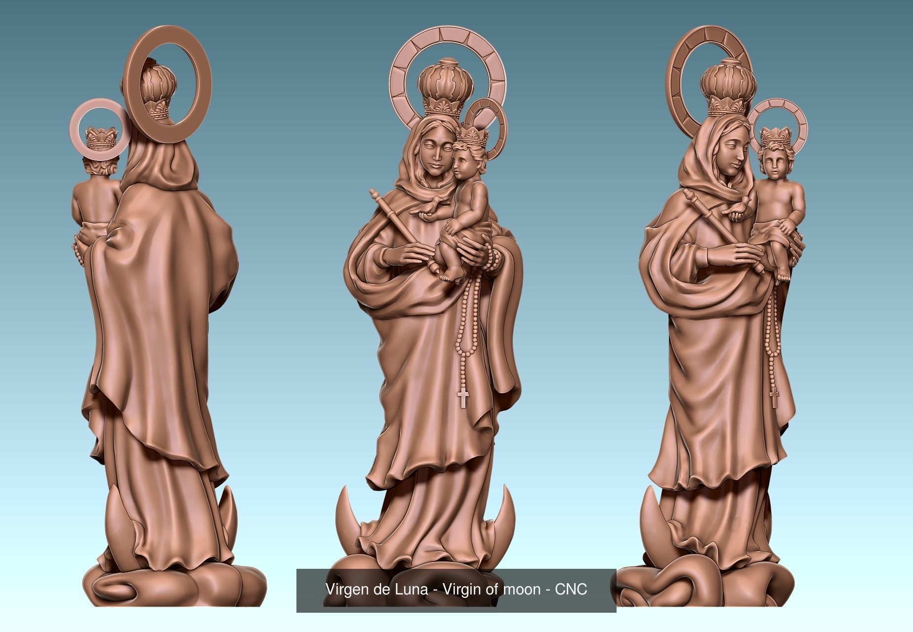 Virgins -  Mother of God - CNC 3D Model Collection_4