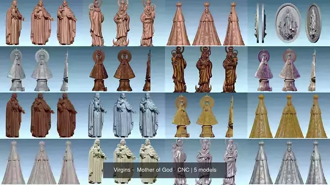 Virgins -  Mother of God - CNC 3D Model Collection