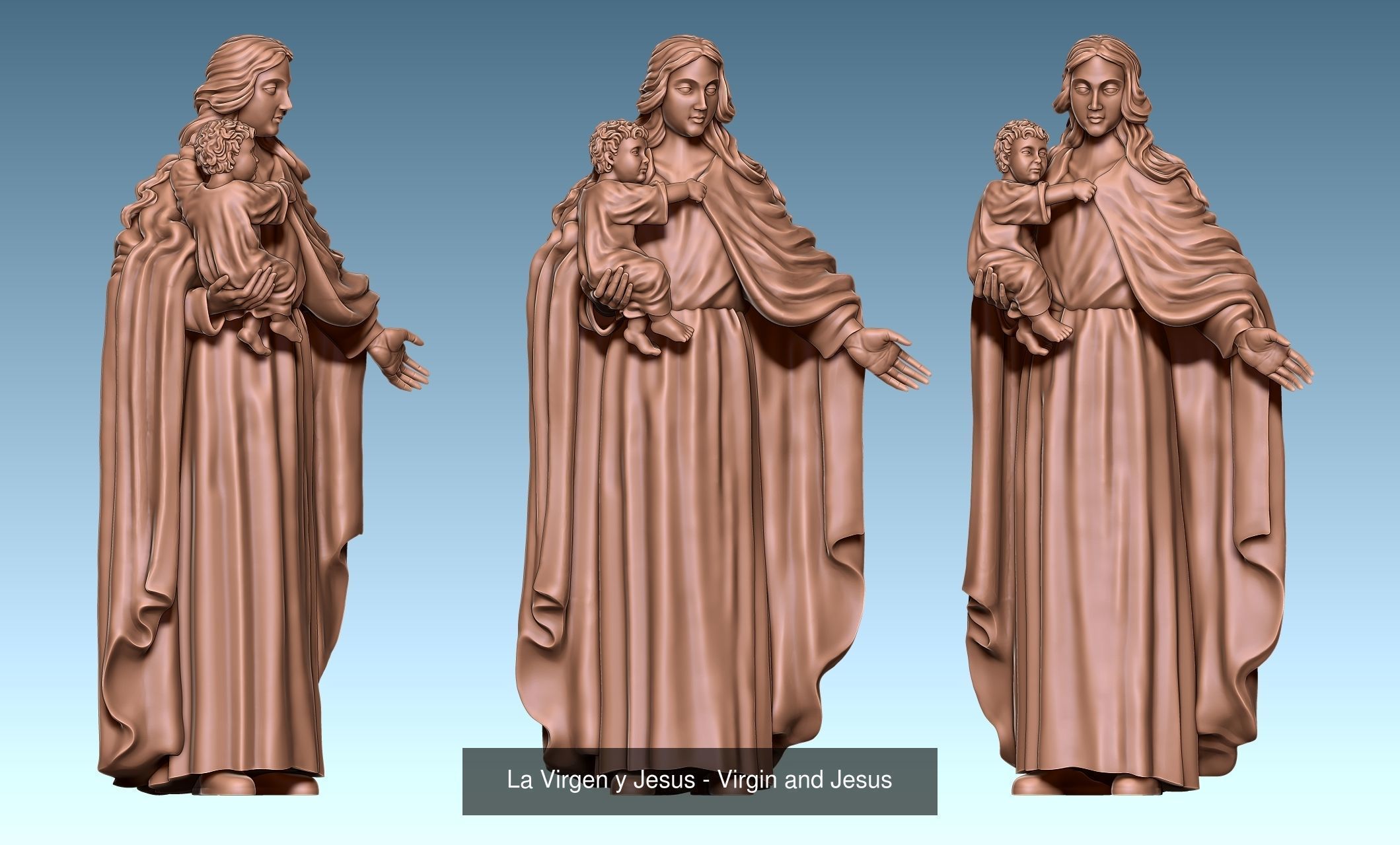 Virgins -  Mother of God - CNC 3D Model Collection_1