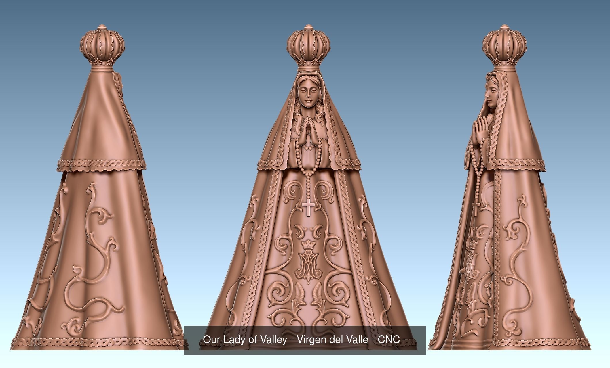 Virgins -  Mother of God - CNC 3D Model Collection_5