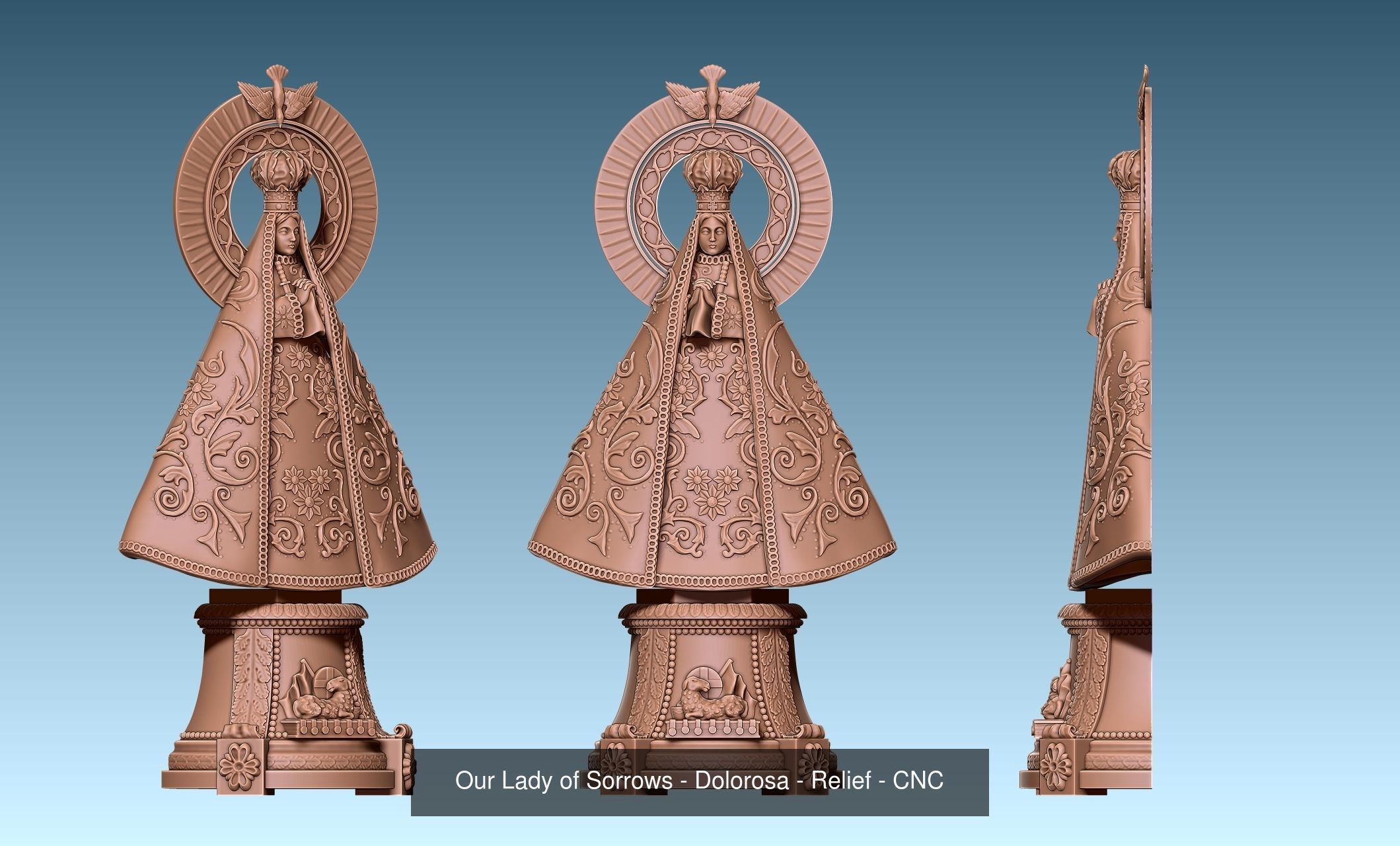 Virgins -  Mother of God - CNC 3D Model Collection_2