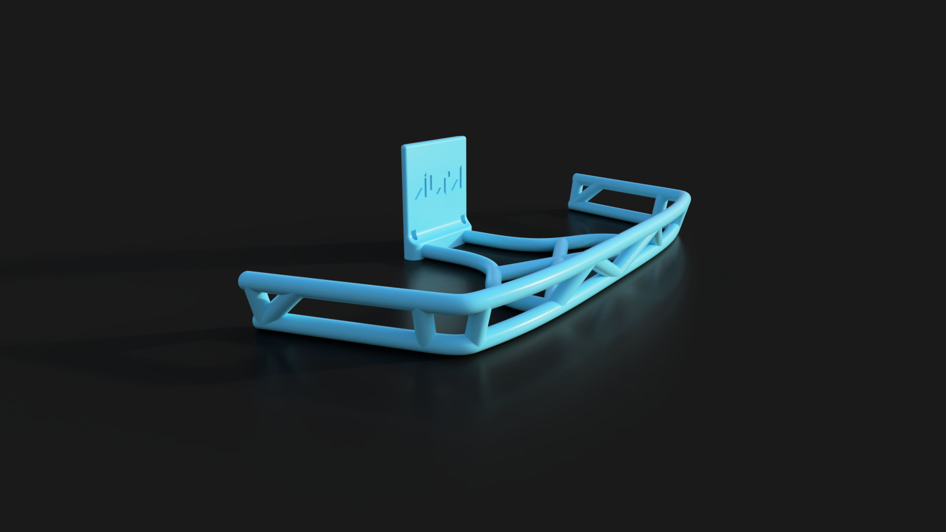 Yokomo Yd2 rear stealth esc mount and bumper Free 3D print model_1