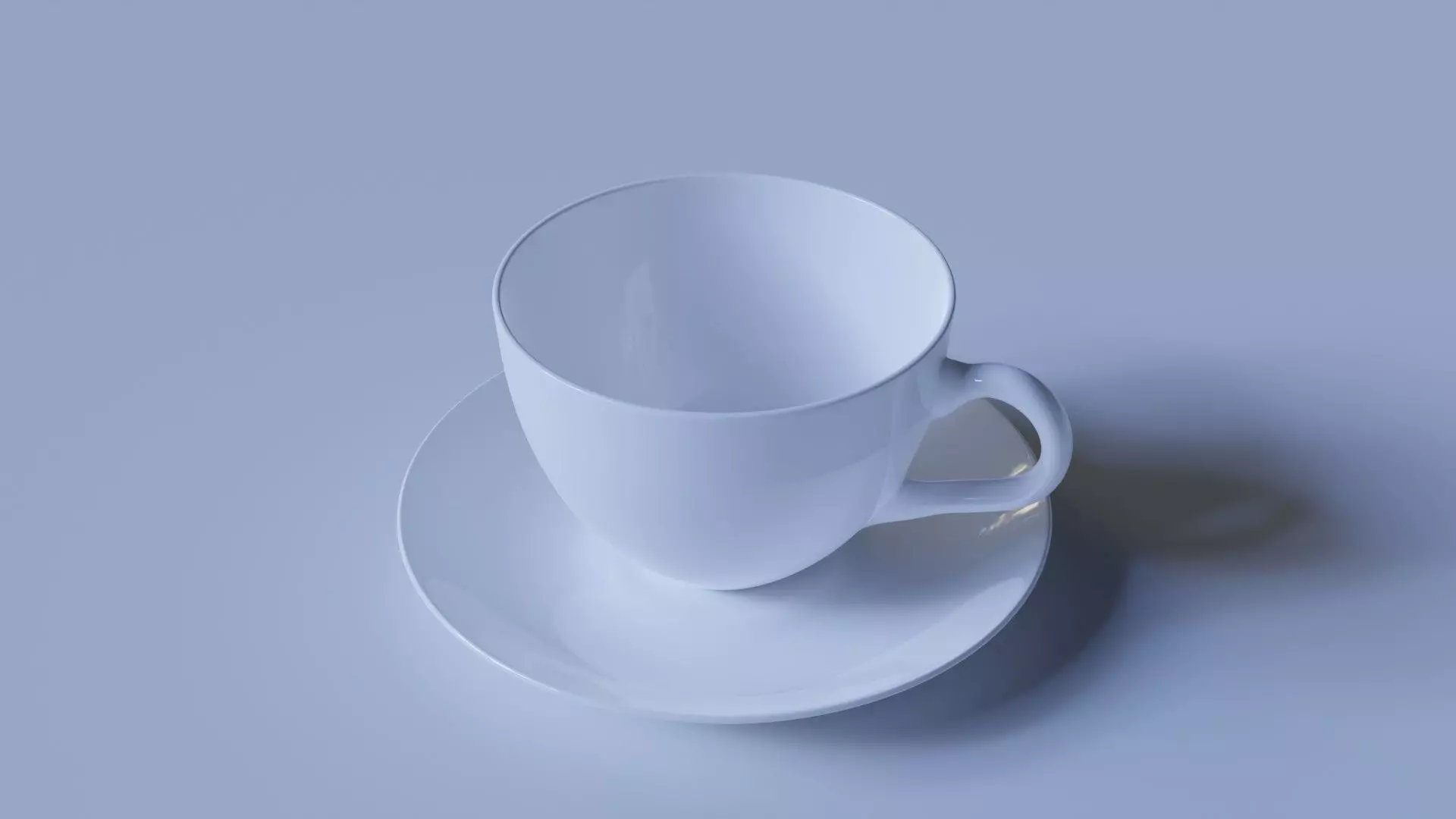 coffee cup and saucer 3D print model_0