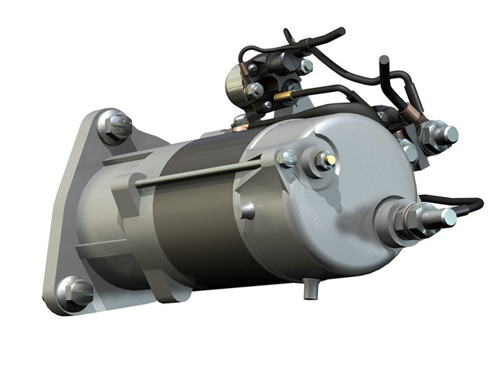 Starter Motor 02 3D model_4