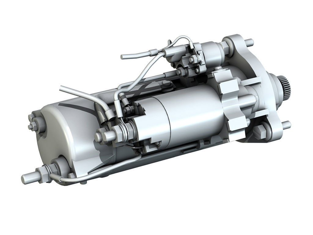 Starter Motor 02 3D model_7