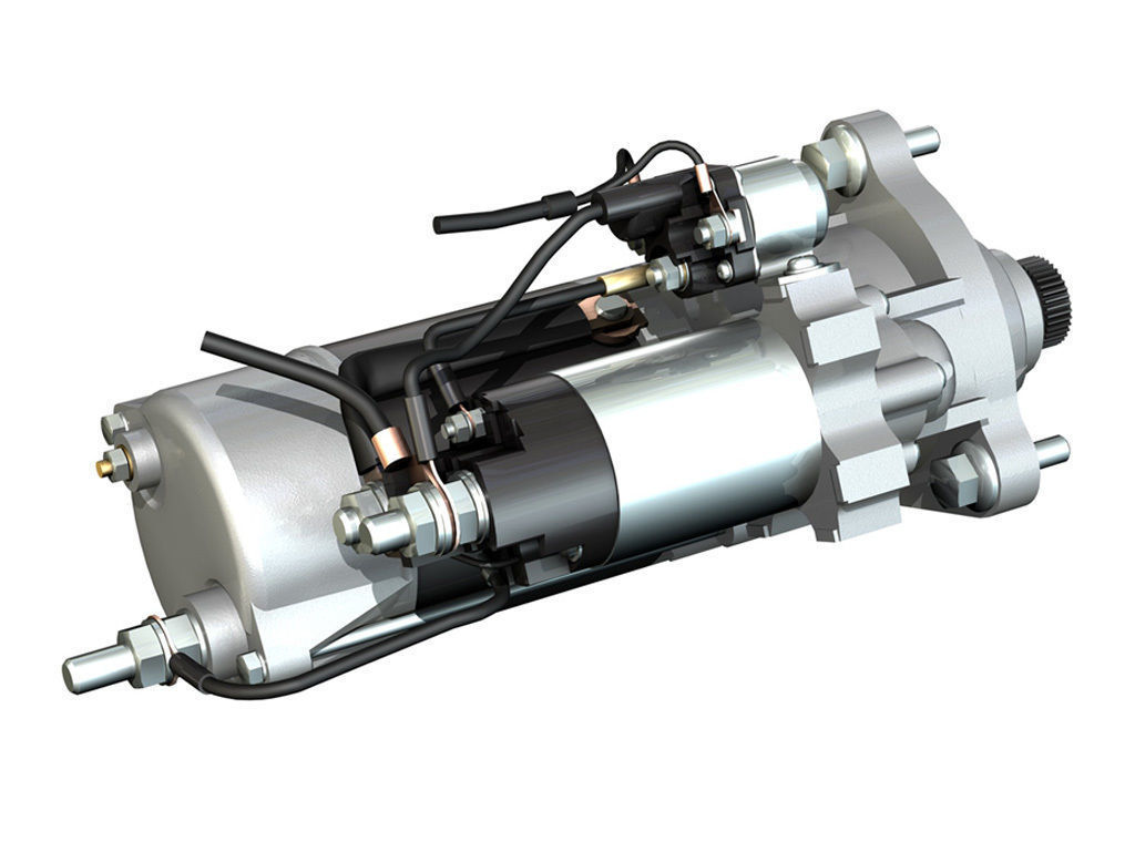 Starter Motor 02 3D model_1