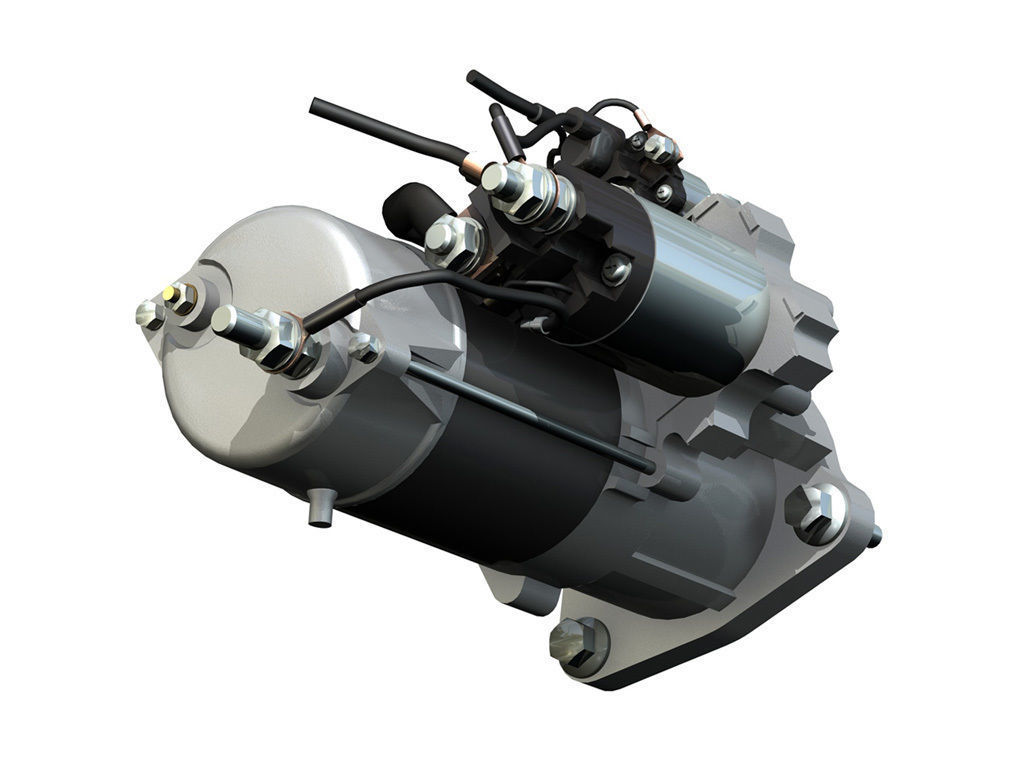 Starter Motor 02 3D model_8
