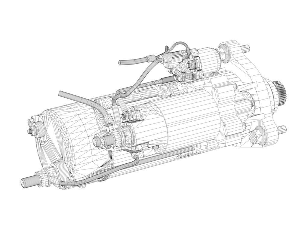 Starter Motor 02 3D model_9