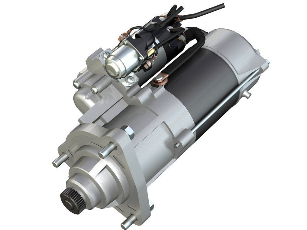 Starter Motor 02 3D model_2