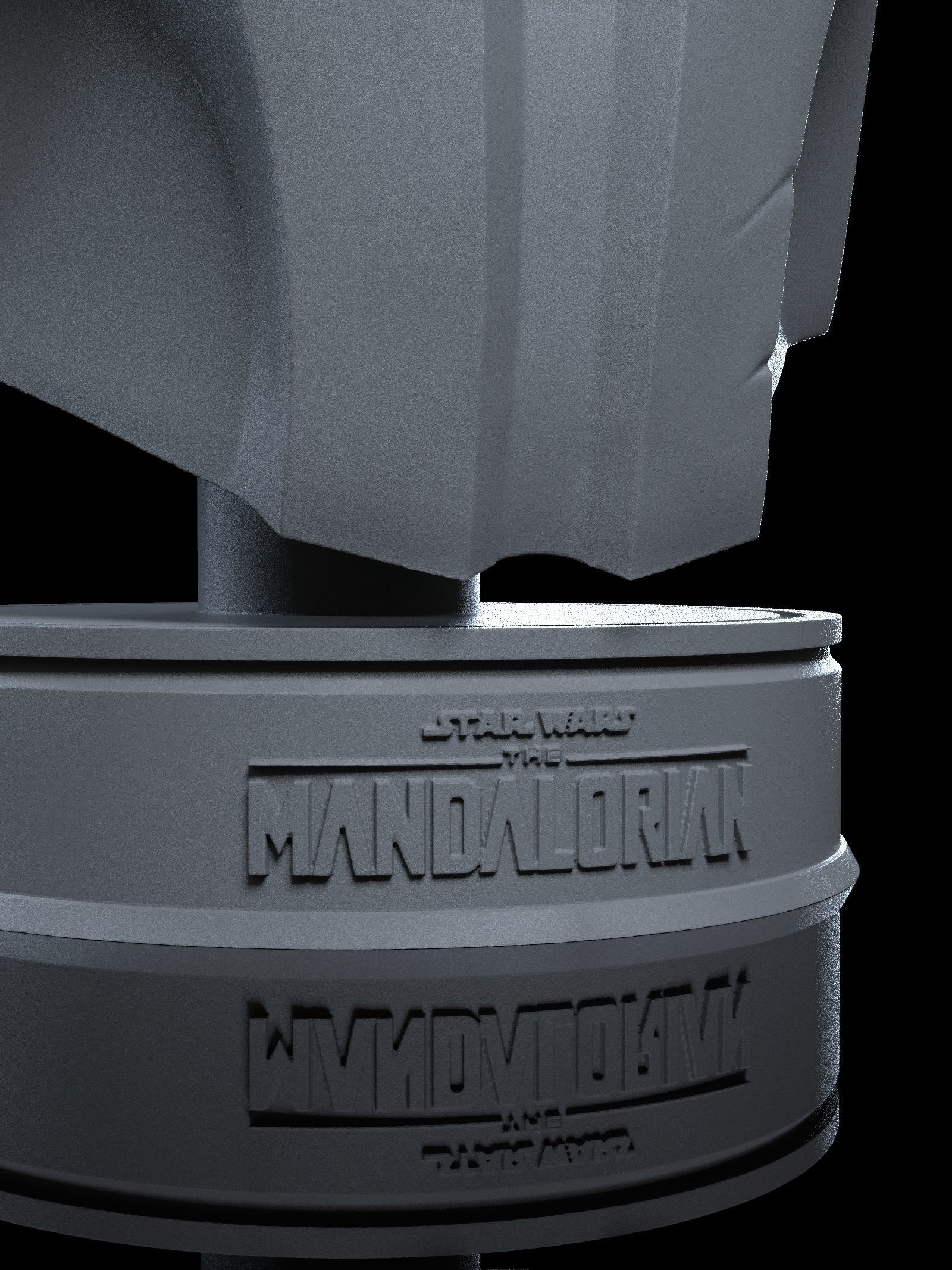 Baby Yoda The Mandalorian 3D Bust Print 3D print model_5