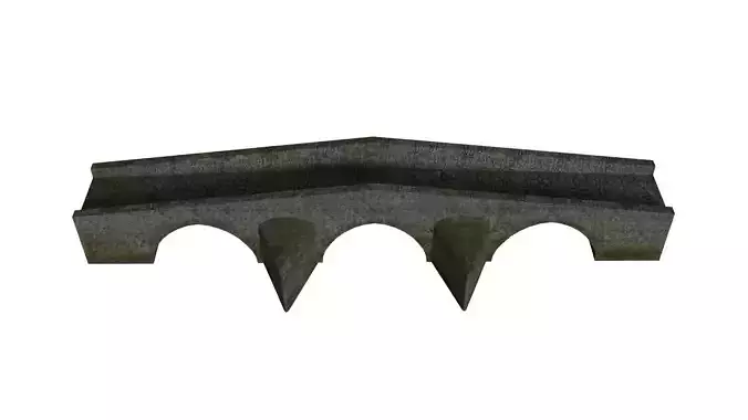 Medieval bridge 3D model