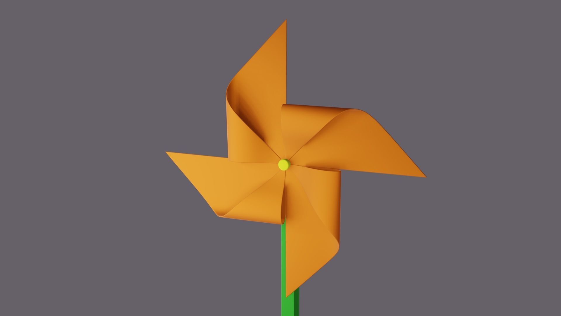 Paper spinner Free low-poly 3D model_3