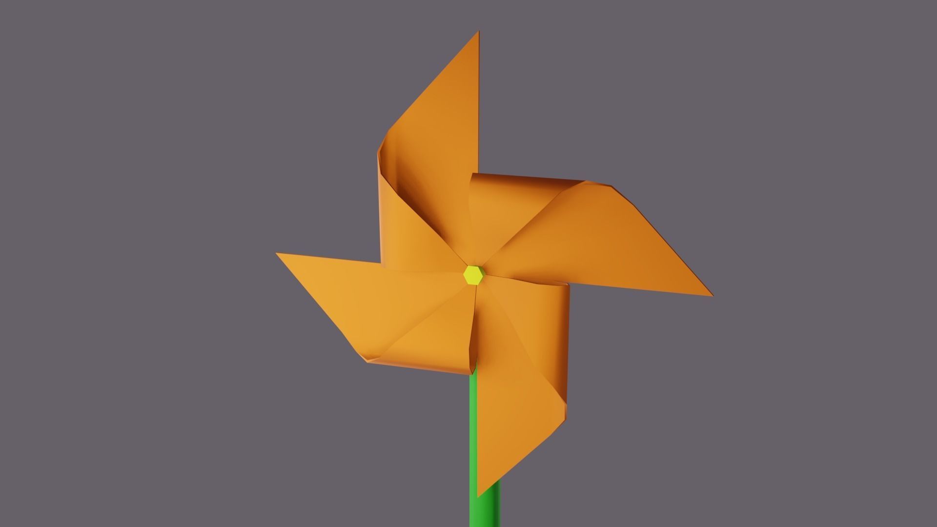 Paper spinner Free low-poly 3D model_4