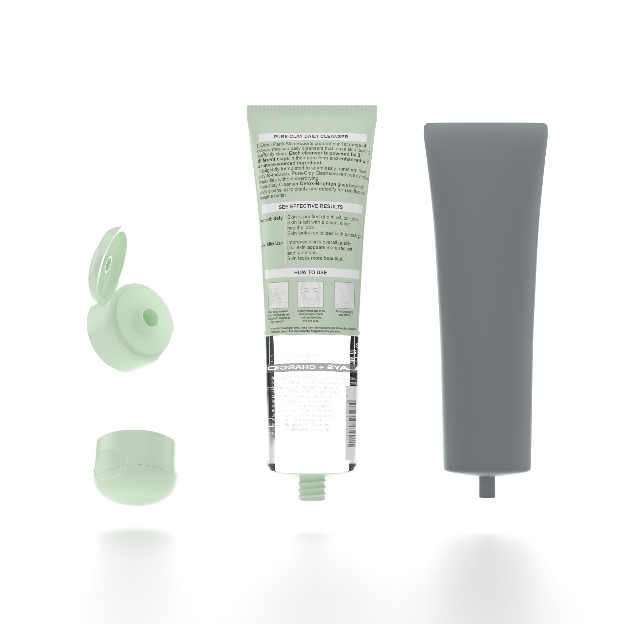 L Oreal Skin Expert - Pure Clay - Maya - VRay Next 3D model_8