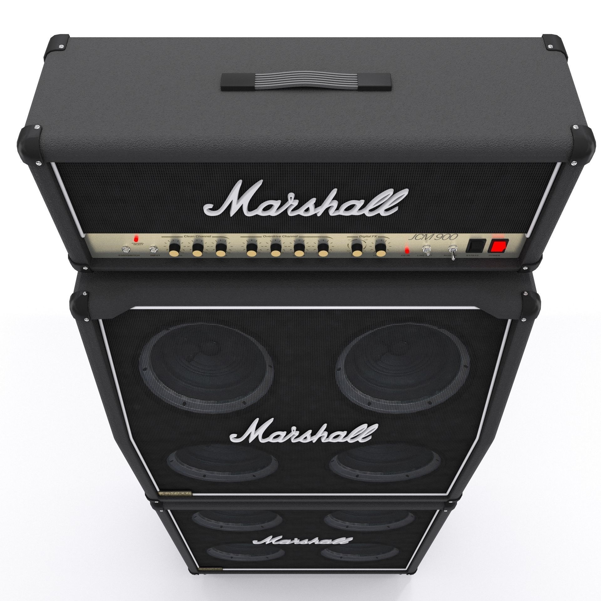 Guitar Amplifier Marshall JCM 900 3D model_9