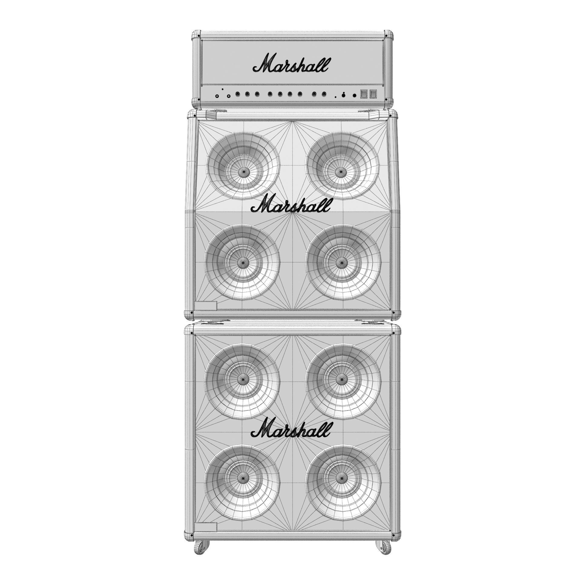 Guitar Amplifier Marshall JCM 900 3D model_15