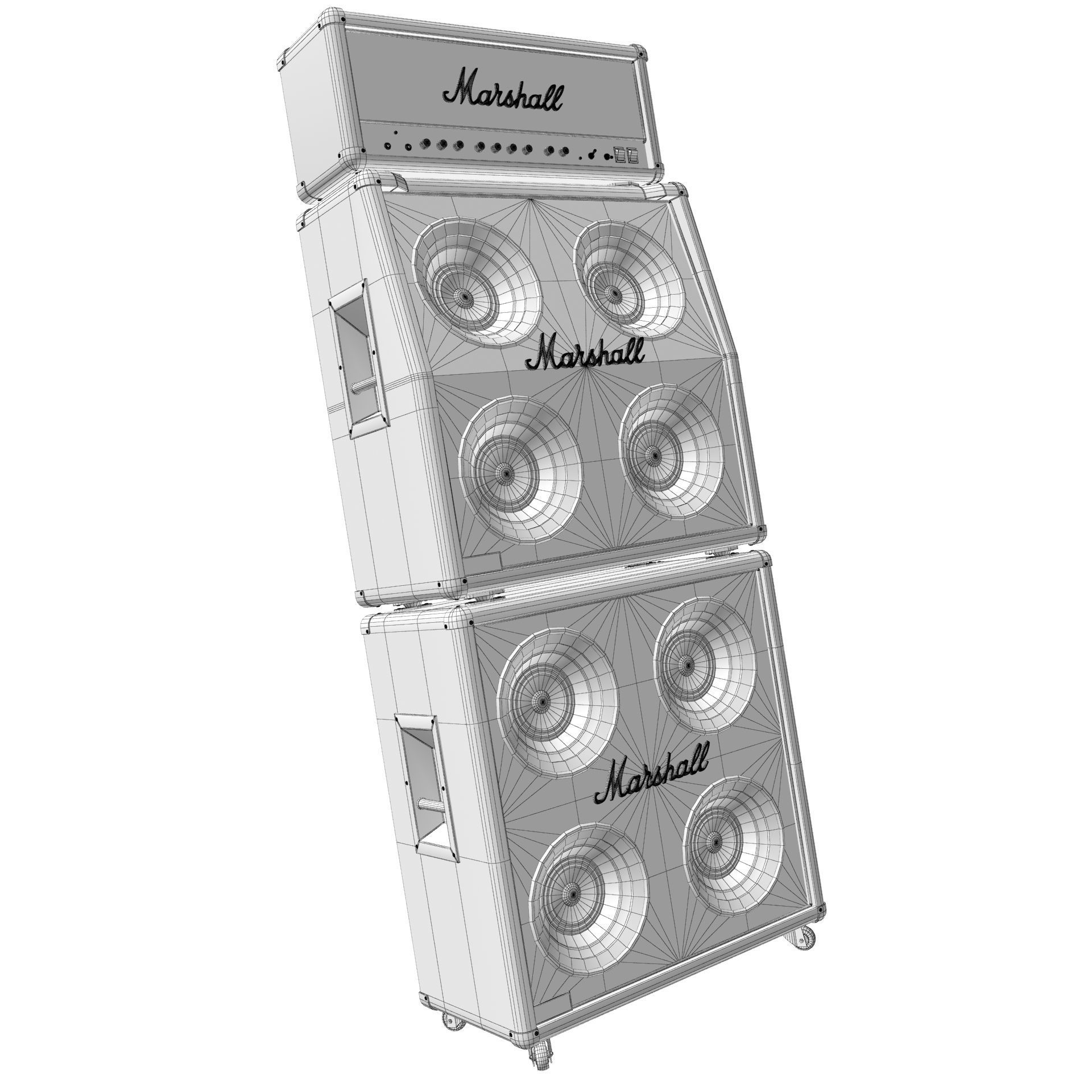 Guitar Amplifier Marshall JCM 900 3D model_12