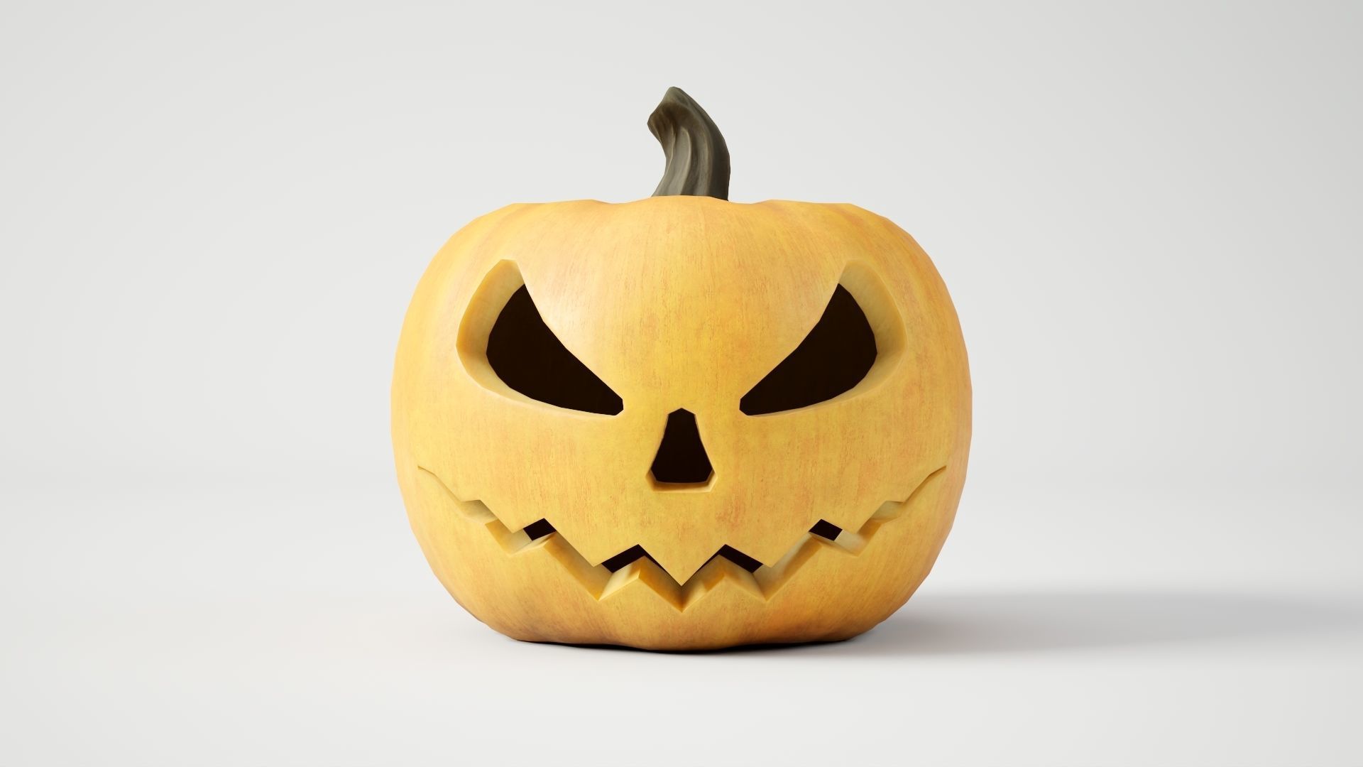 Rigged and animated halloween pumpkin with 5 PBR skins in 4K tex Low-poly 3D model_18