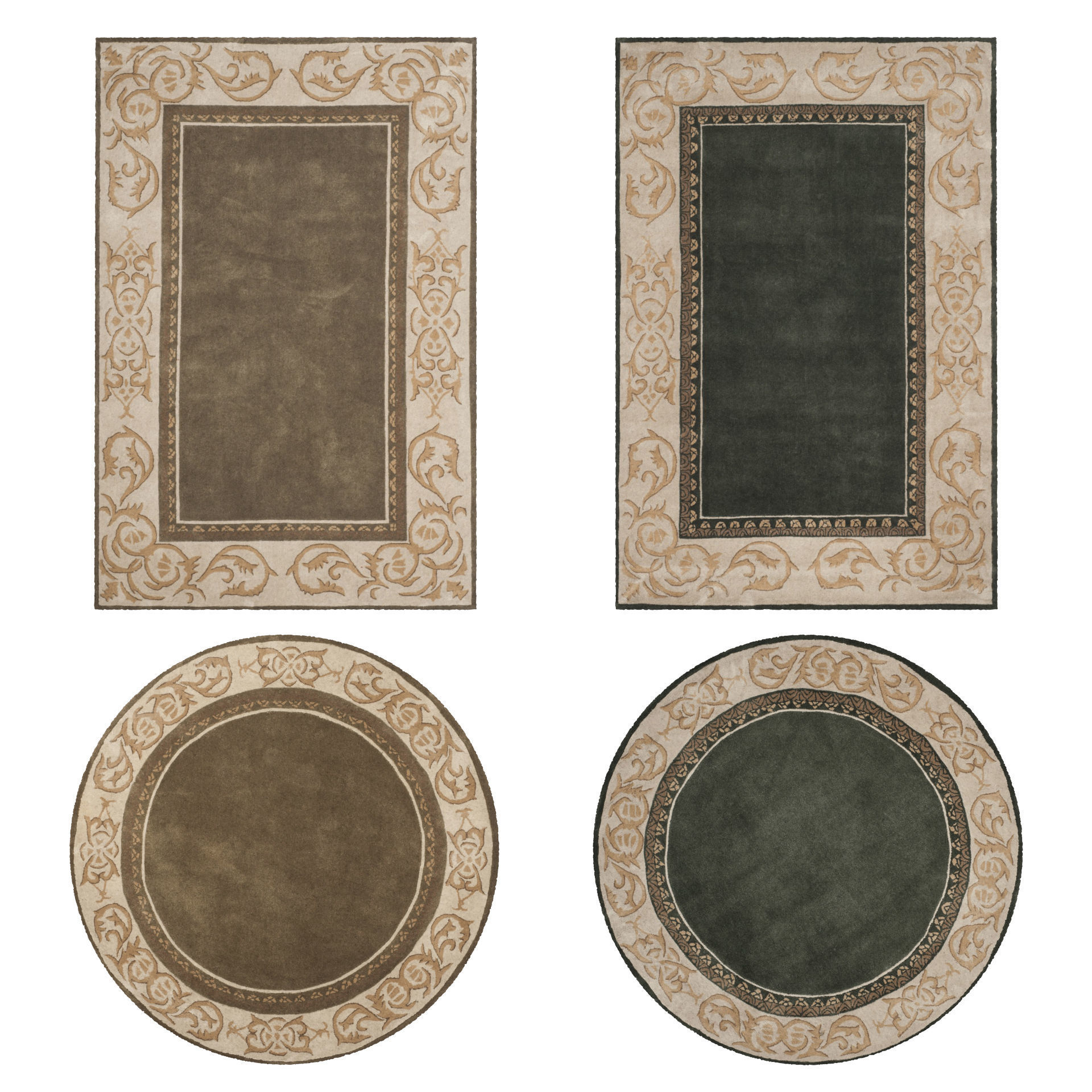 9 in 1 Rug Collection No 24 Low-poly 3D model_9