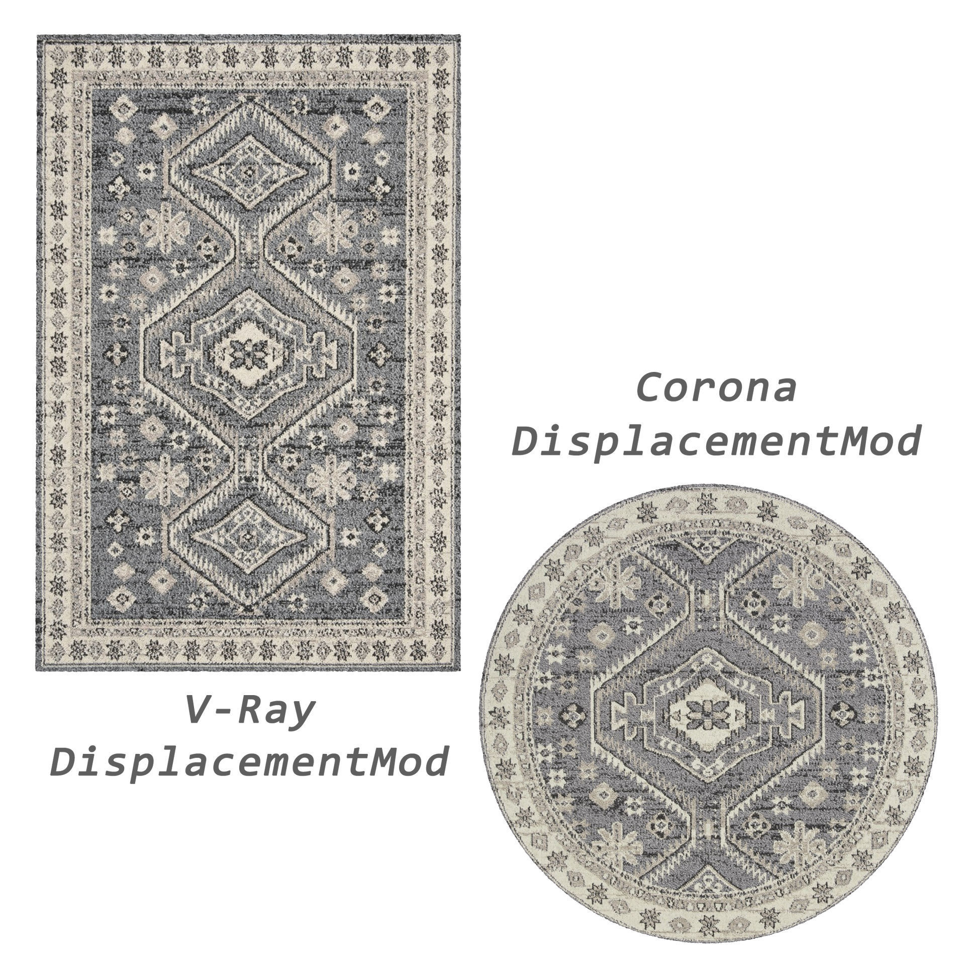 9 in 1 Rug Collection No 24 Low-poly 3D model_14