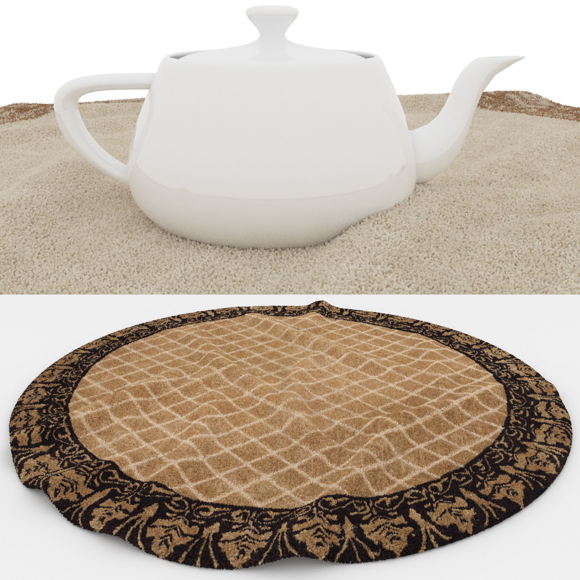 9 in 1 Rug Collection No 24 Low-poly 3D model_8