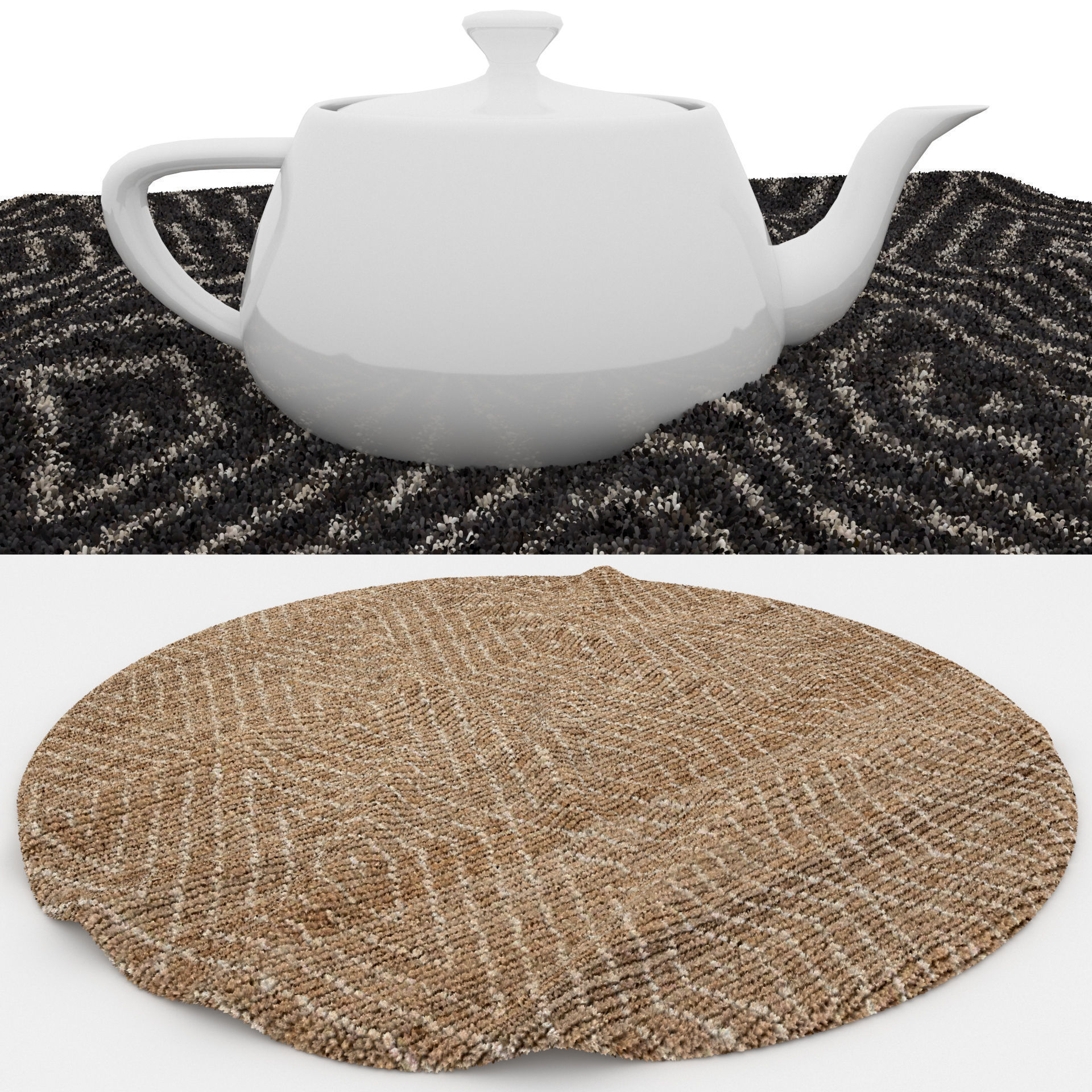 9 in 1 Rug Collection No 24 Low-poly 3D model_6