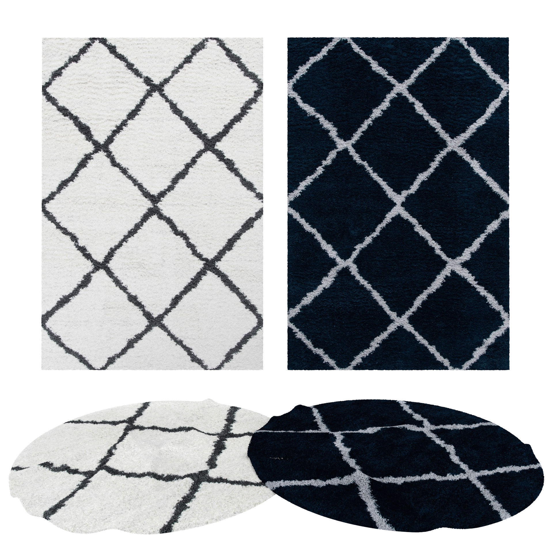 9 in 1 Rug Collection No 24 Low-poly 3D model_16