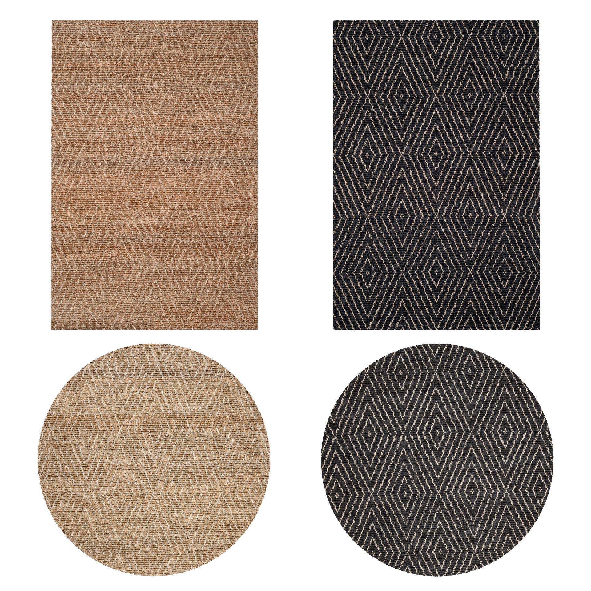 9 in 1 Rug Collection No 24 Low-poly 3D model_5