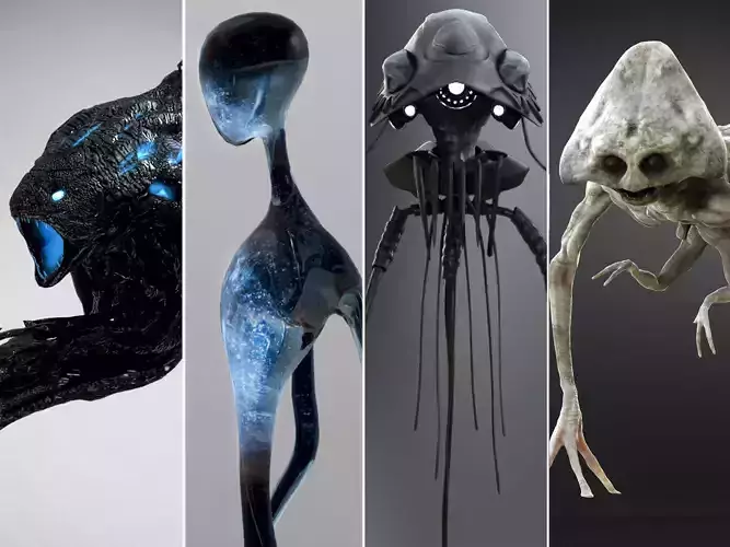 Extraterrestrial pack 3D Model Collection