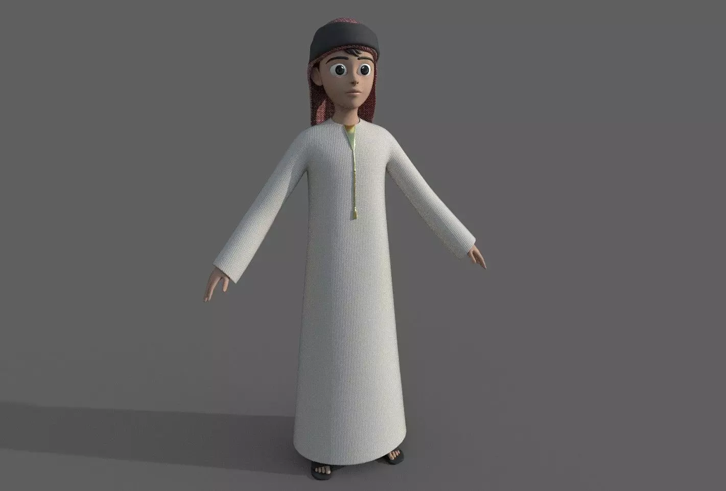 Arab Kid 3D model
