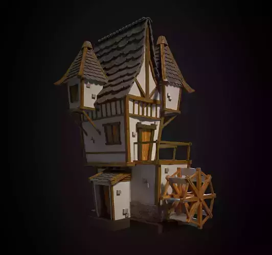 LowPoly Medieval House