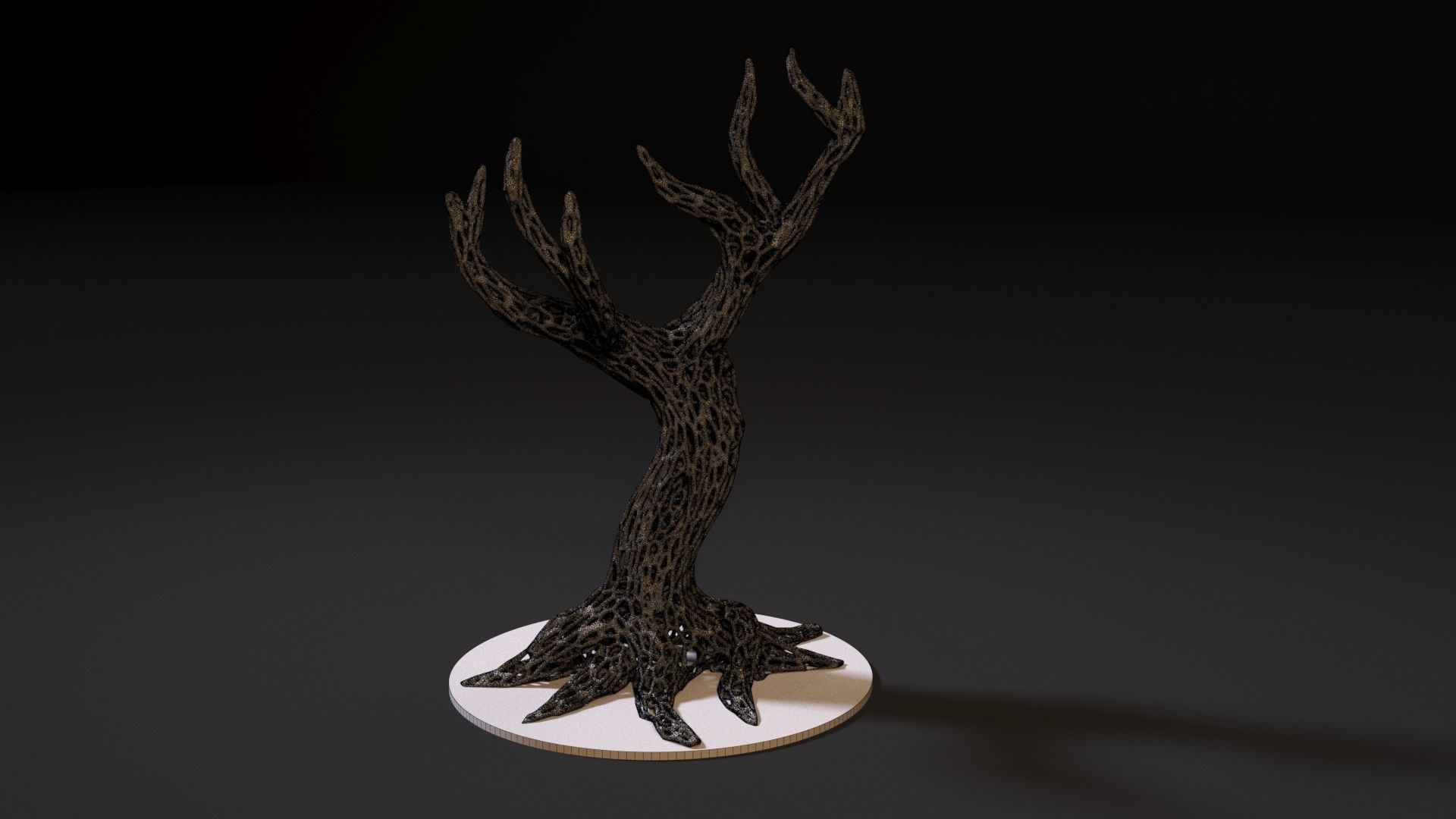 Wood voronoi 2 3D print model_7