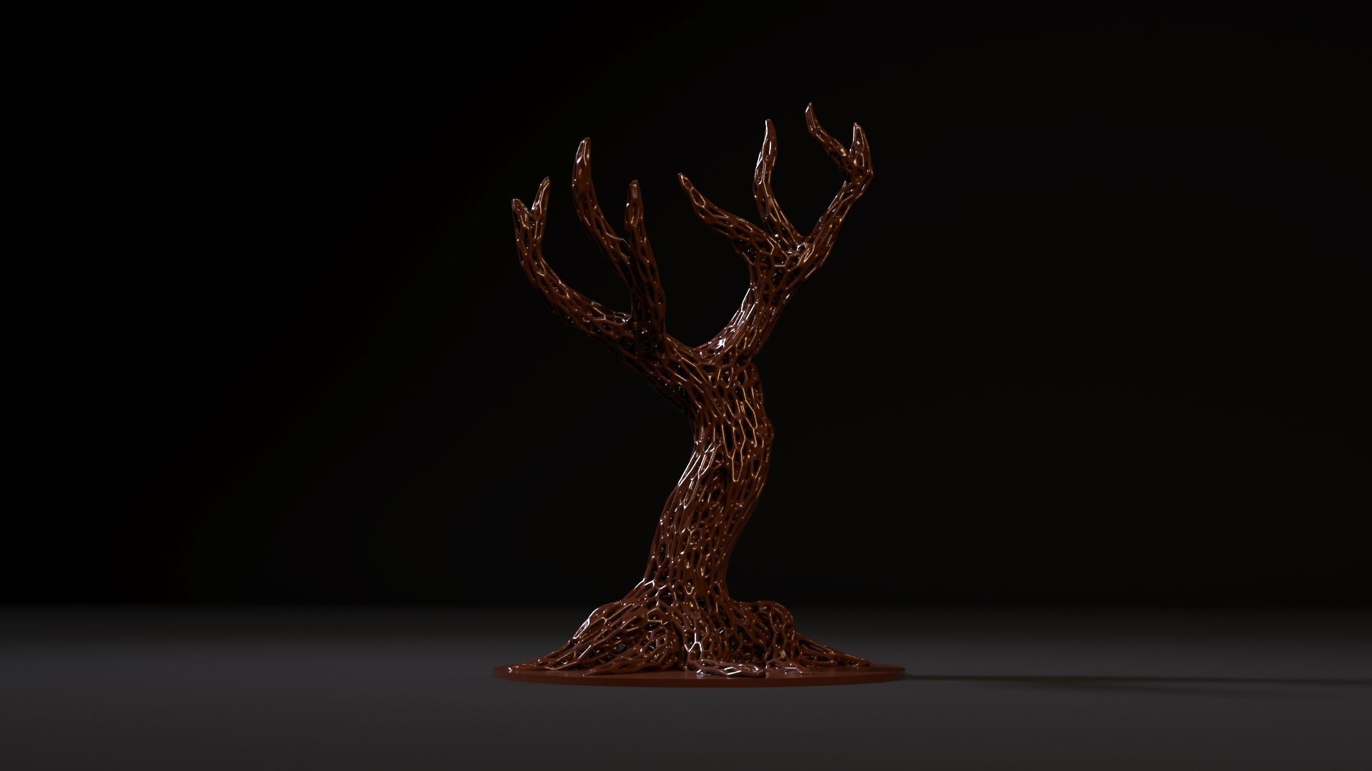 Wood voronoi 2 3D print model_1