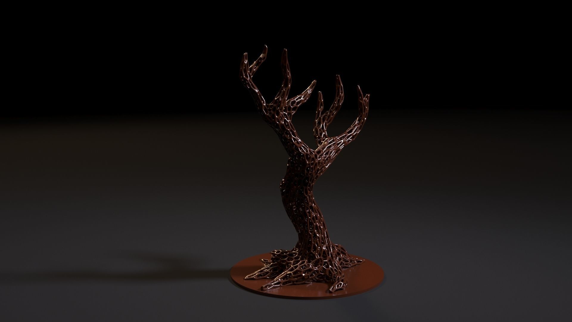 Wood voronoi 2 3D print model_4