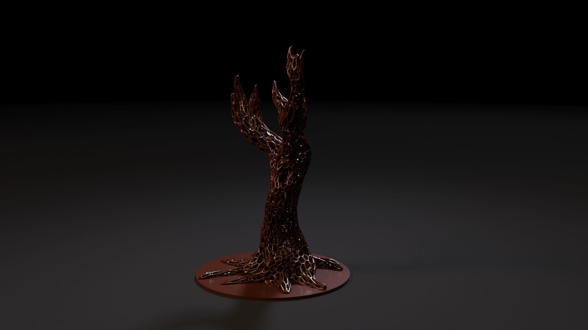 Wood voronoi 2 3D print model_3