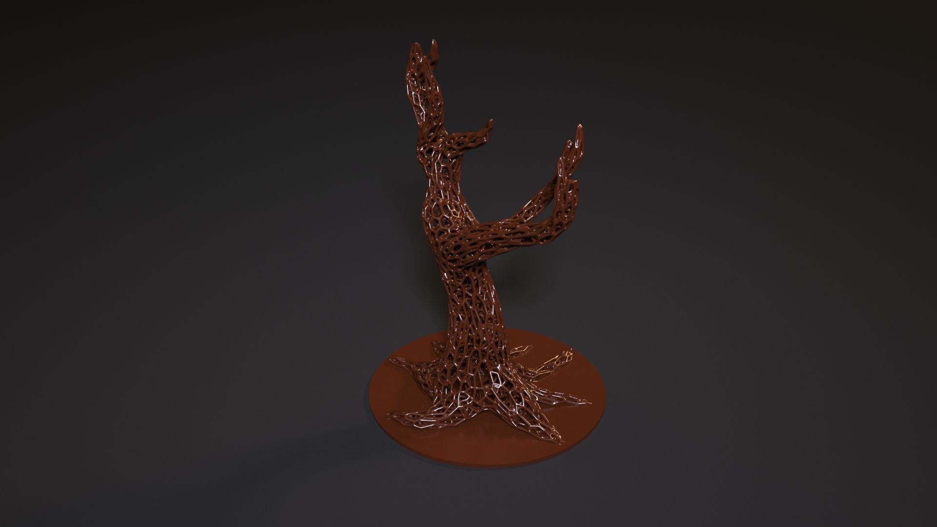 Wood voronoi 2 3D print model_5