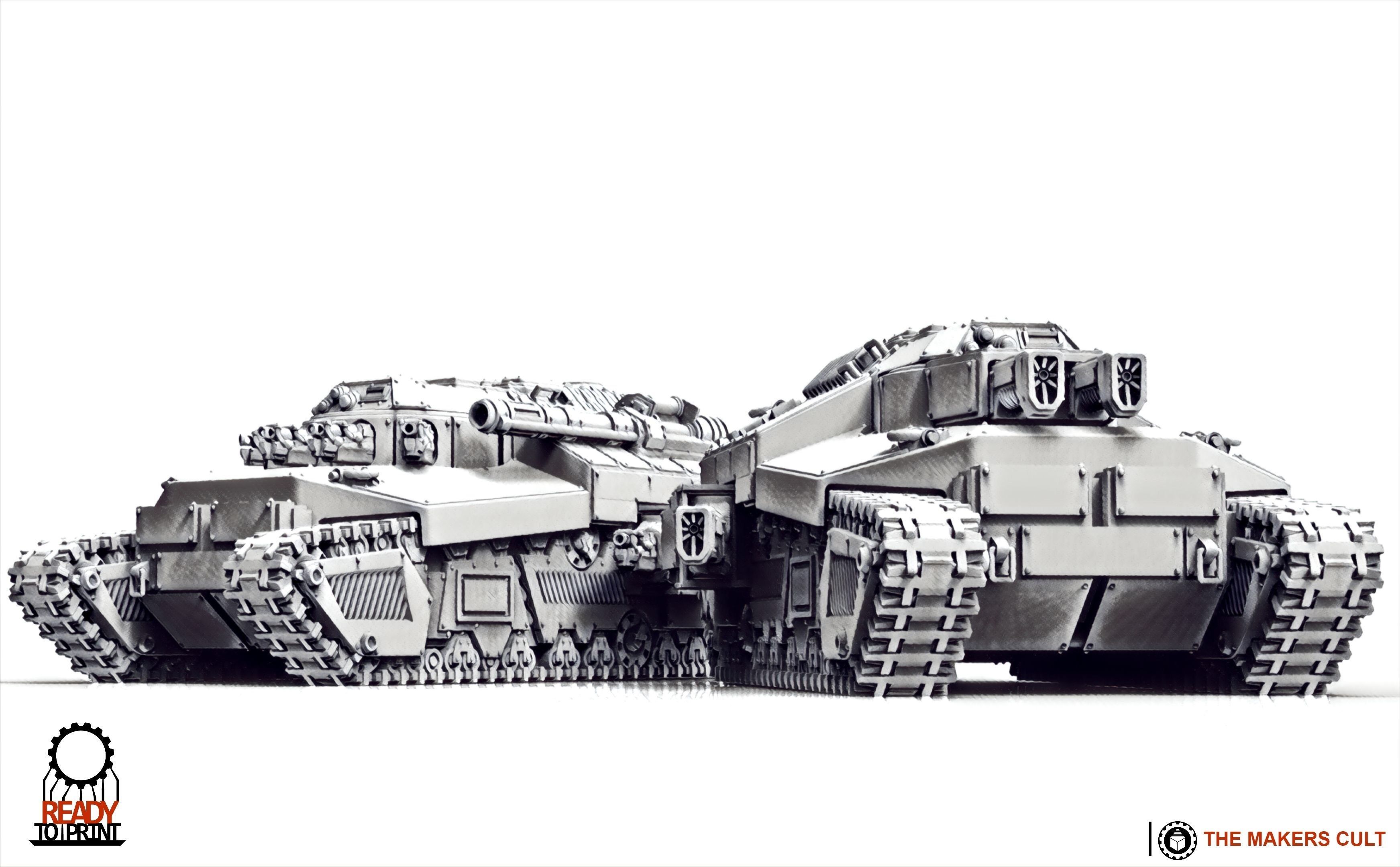 Cyberzerkers - Heavy Tank 3D print model_2