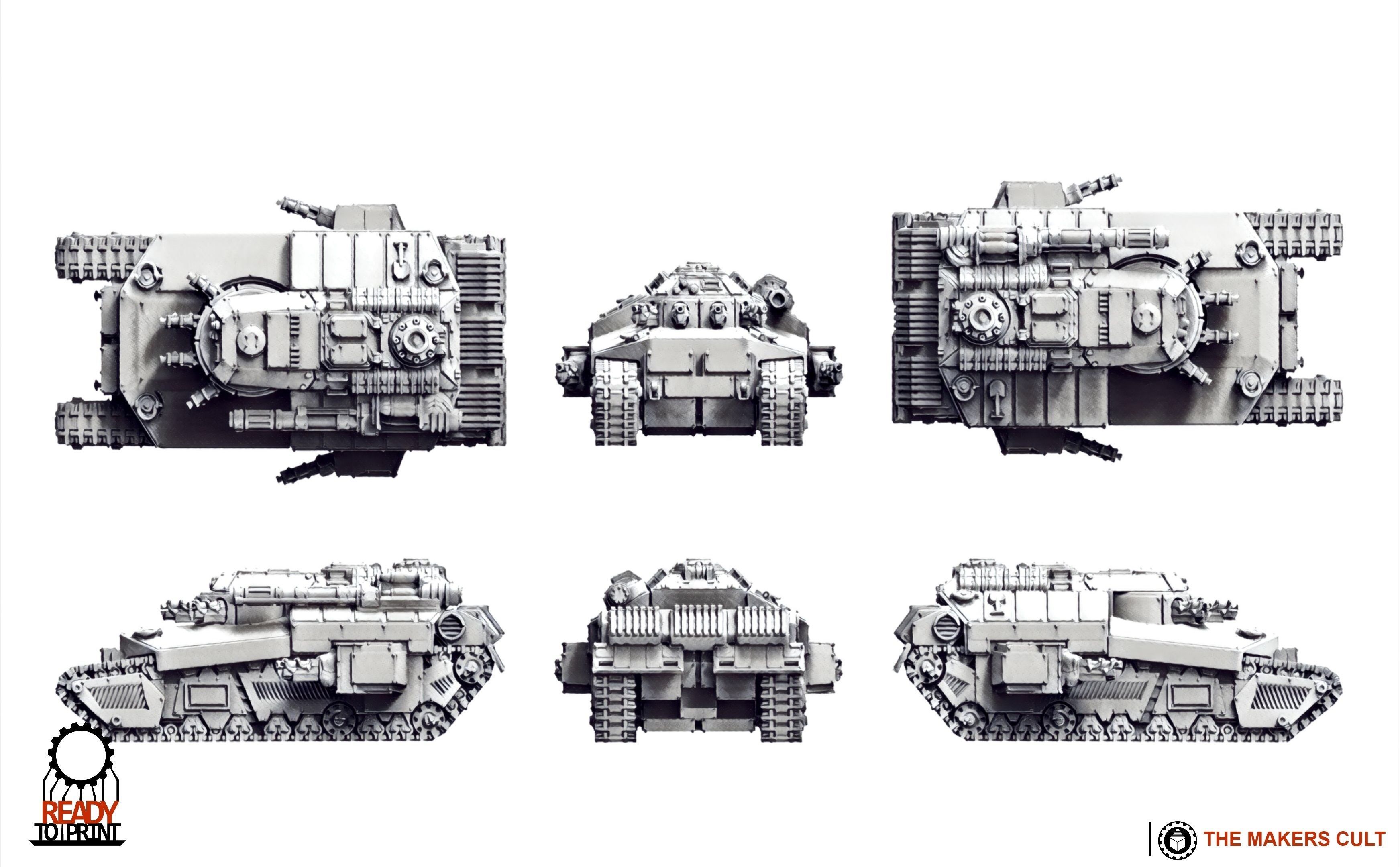 Cyberzerkers - Heavy Tank 3D print model_3
