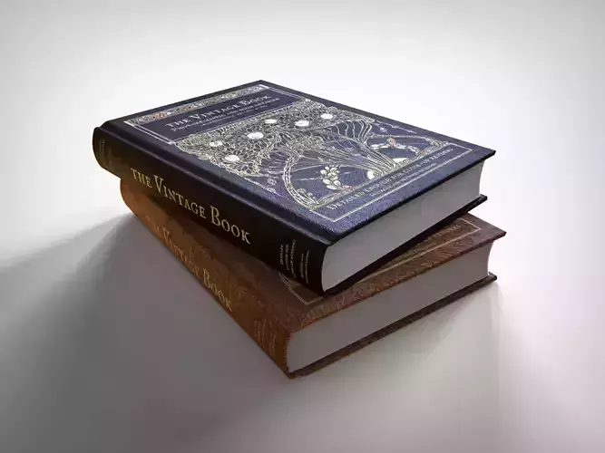 Vintage Book 3D model