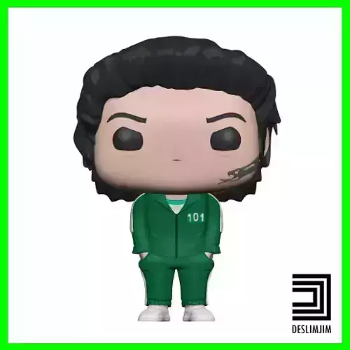 101 jang deok su Round 6 Squid Game Netflix Funko Pop Toyart 3D print model