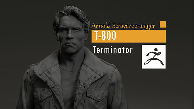Arnold Schwarzenegger - T-800 - Terminator 1984 3D print model